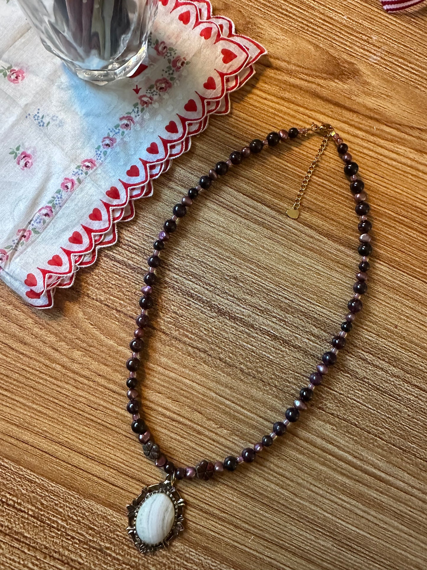 Garnet Stone Necklace