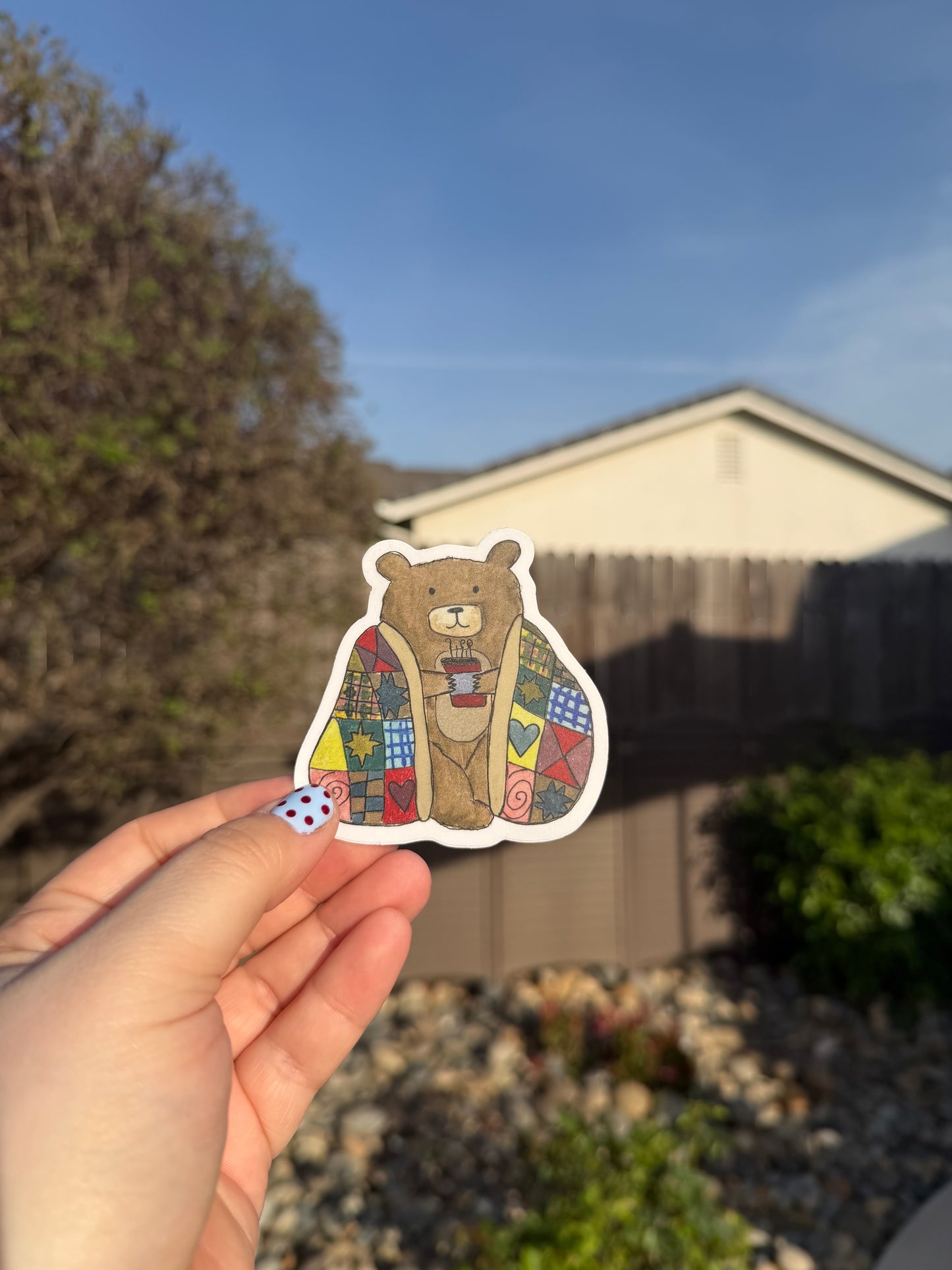 Cozy Bear Sticker