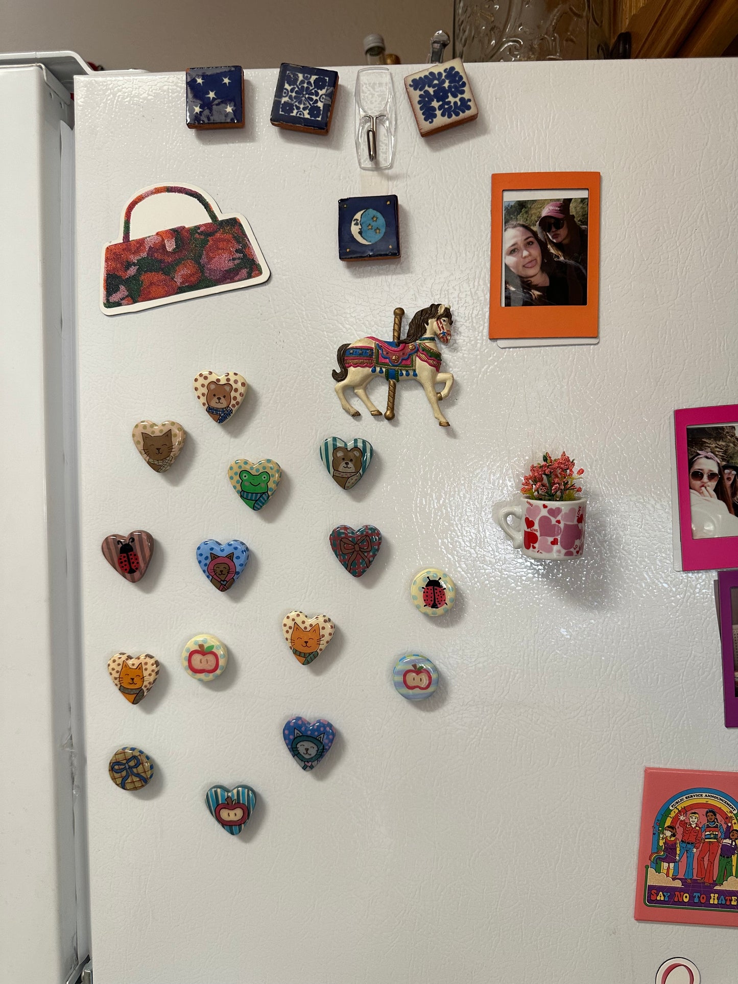 Cat and Bow Magnet