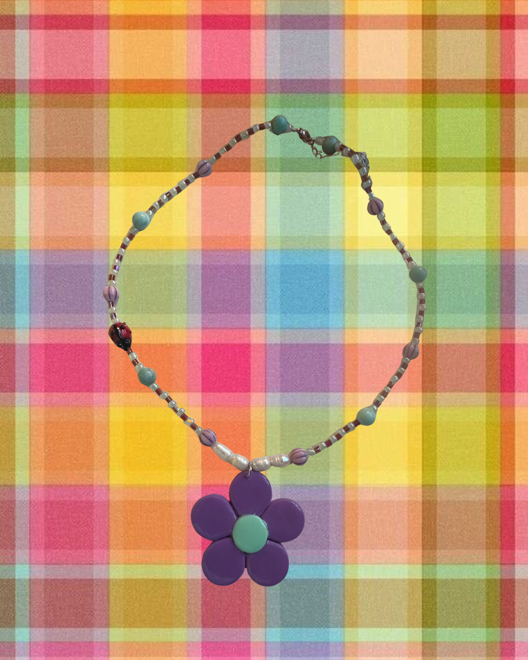 Lady bug necklace