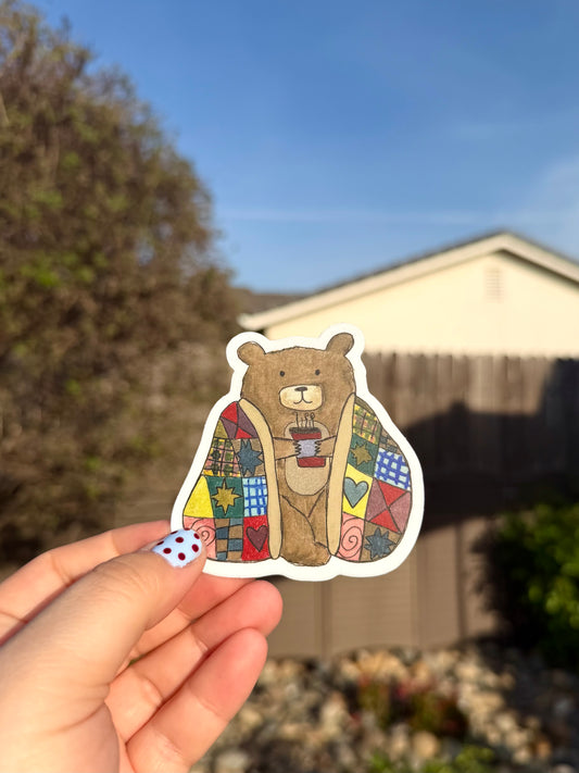 Cozy Bear Sticker