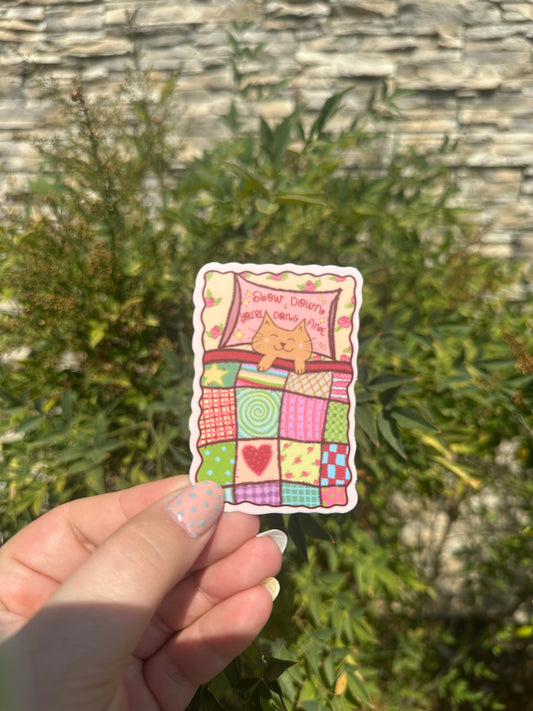 Resting Kitty Sticker