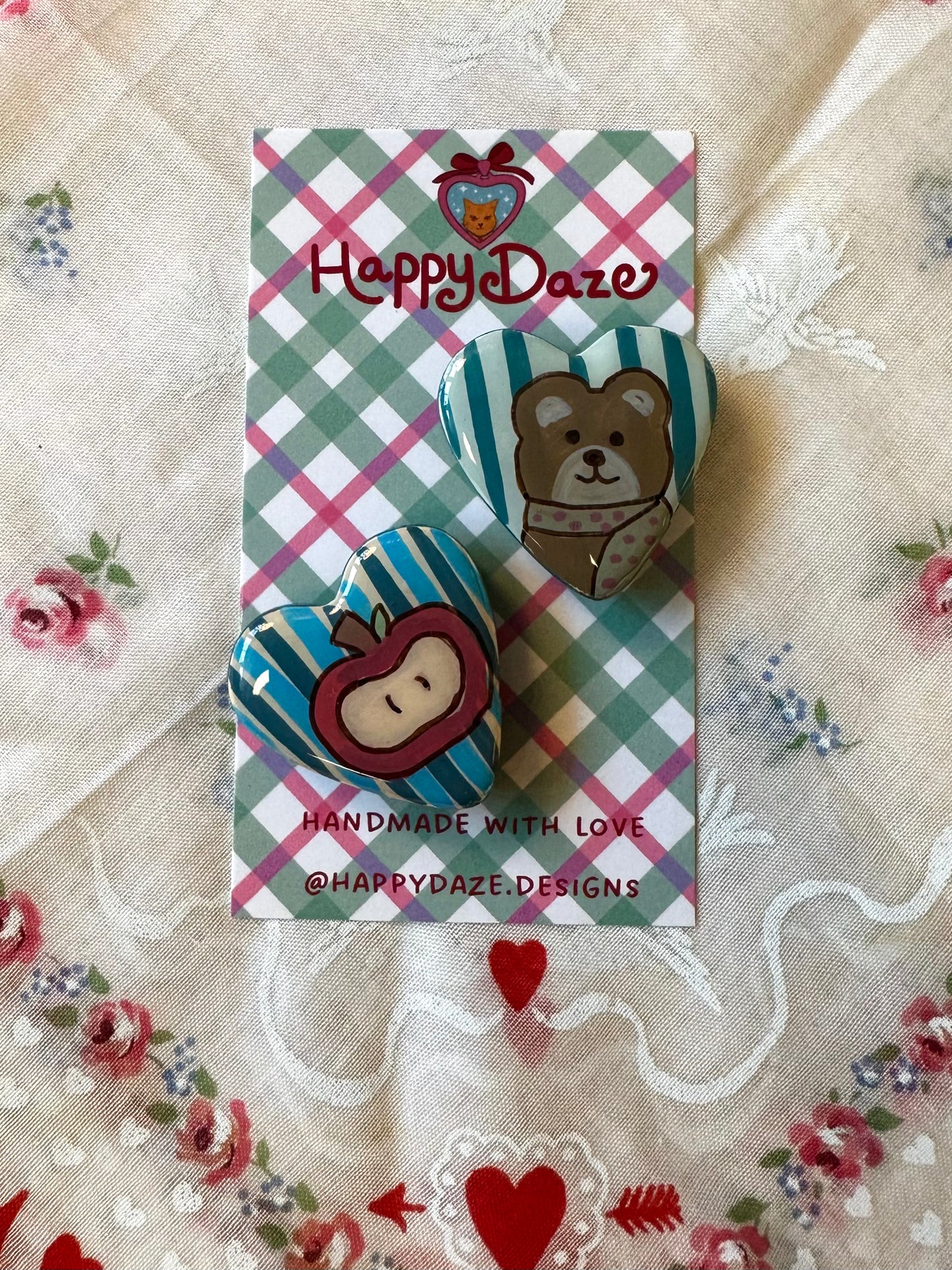 Bear and Apple Magnet